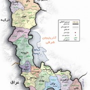 نقشه استان آذریایجان غربی