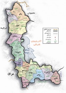 نقشه استان آذریایجان غربی